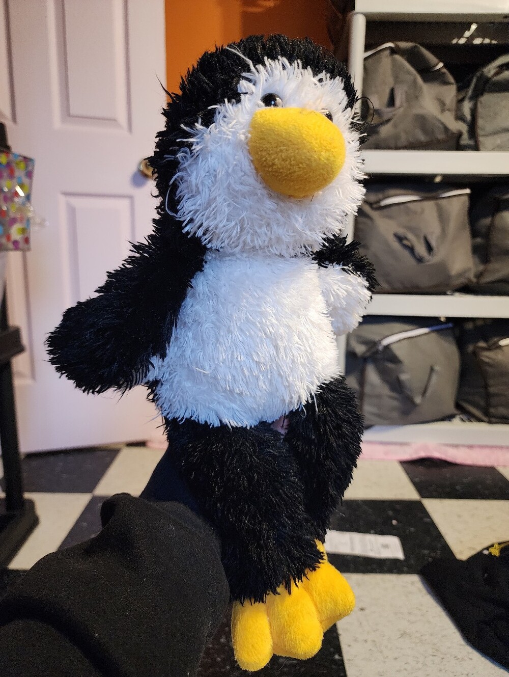 Vintage 2001 The Bear Factory Penguin With Velcro/Zipper